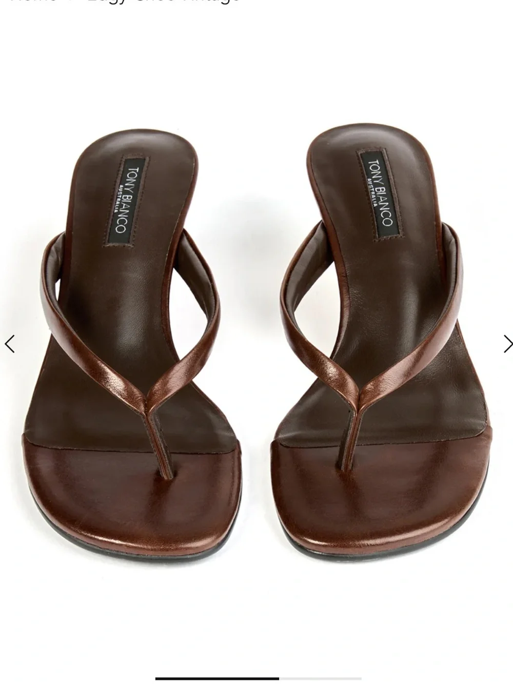 Tony Bianco Edgy wedges shoes sandals chocolate Brown thong Revolve 10